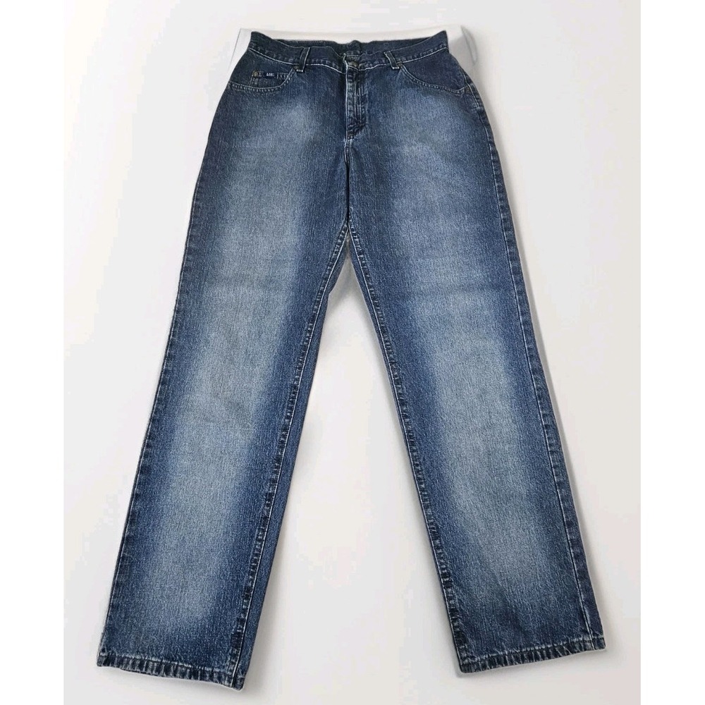 Vtg Lee Original Jeans Women's Size 12 High Rise Mom Medium Wash Straight Cotton
